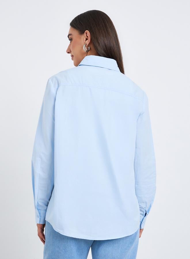 ستايلي بلوزة بقصة واسعة وأكمام طويلة - Image 5